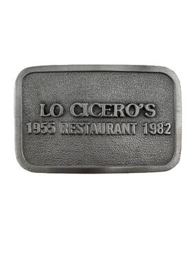 Lo Cicero’s Restaurant Belt Buckle